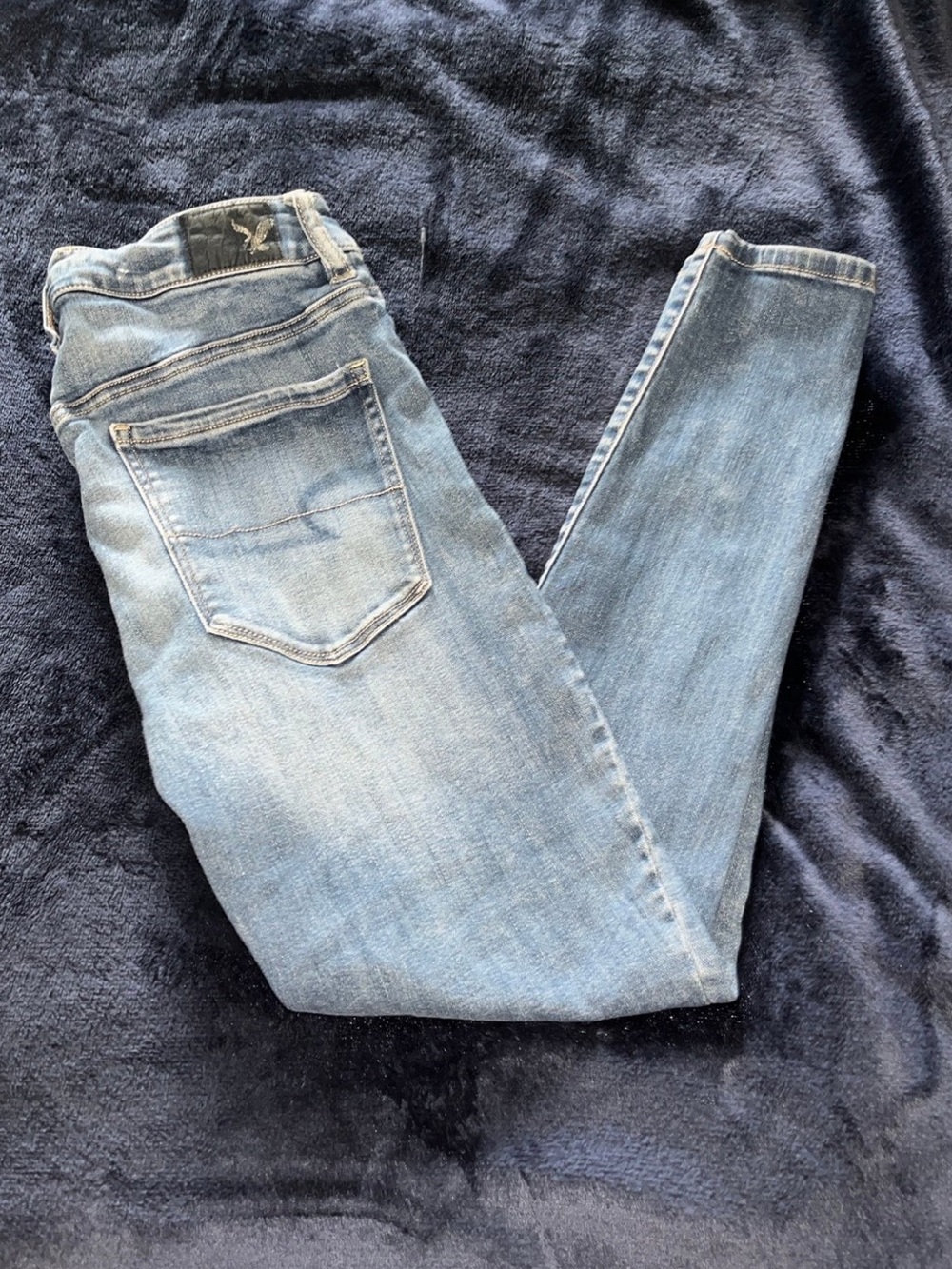 American Eagle Outfitters Women's Light Blue Skinny Jeans